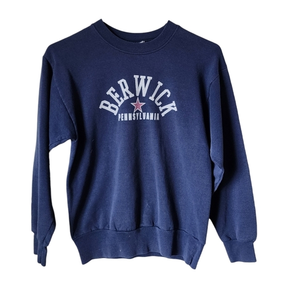 VINTAGE Berwick‎ Pennsylvania crewneck sweatshirt 90s graphic XXS - Picture 6 of 6